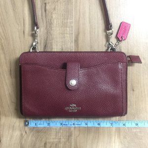 Coach Maroon Crossbody Bag